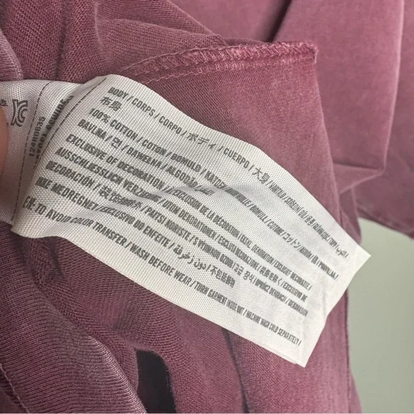 SOLD - NWT Abercrombie & Fitch Men's Premium Heavyweight Cropped T-Shirt - Burg… - Picture 7 of 9